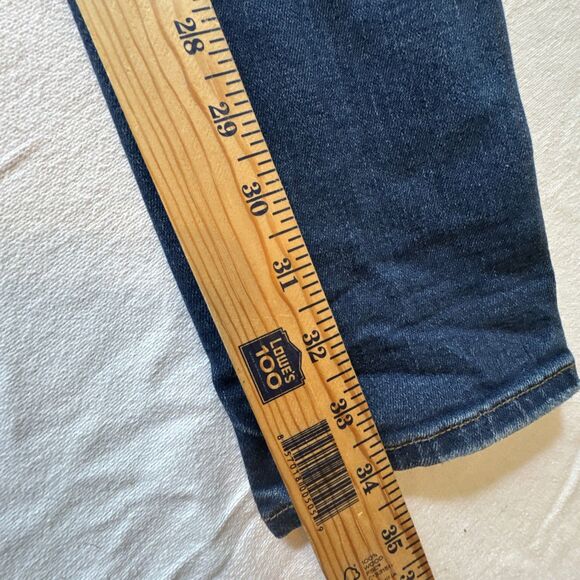 American Eagle Stretch Distressed Hi-Rise Slim Jeans Sz 0 X-Long 34" Inseam - Picture 11 of 11